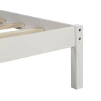 Base Letto a Piattaforma una Piazza, Telaio Letto Moderno in Legno di Pino con Testiera, Supporto a Doghe in Legno, Nessuna Rete a Molle Necessaria, per Camera da Letto