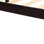 Base Letto a Piattaforma una Piazza, Telaio Letto Moderno in Legno di Pino con Testiera, Supporto a Doghe in Legno, Nessuna Rete a Molle Necessaria, per Camera da Letto