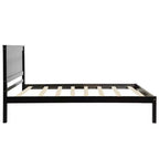 Base Letto a Piattaforma una Piazza, Telaio Letto Moderno in Legno di Pino con Testiera, Supporto a Doghe in Legno, Nessuna Rete a Molle Necessaria, per Camera da Letto