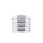 Organizer per Giocattoli per Bambini con 12 Cesti, Set di Mobili Multifunzionali per la Cameretta con Ripiani in HDPE (Grigio-Bianco)