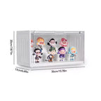 Espositore a Scala in Acrilico Trasparente per Blind Box, Contenitore Magnetico Impilabile per Action Figure e Bambole