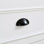 Dispensa da Cucina Autoportante Alta 180 cm, Grande Credenza con Armadietto per la Sala da Pranzo, con 4 Ante Pieghevoli, Ripiani e Portabottiglie