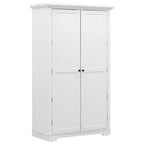Dispensa da cucina indipendente alta 183 cm, grande armadio da sala da pranzo con ante e ripiani regolabili
