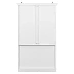 Dispensa da cucina indipendente alta 183 cm, grande armadio da sala da pranzo con ante e ripiani regolabili
