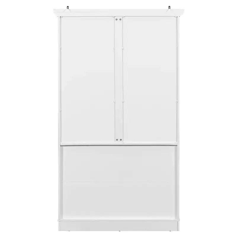Dispensa da cucina indipendente alta 183 cm, grande armadio da sala da pranzo con ante e ripiani regolabili