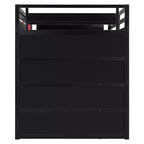 Letto a soppalco da gaming Full Size con mensole, scrivania e luce