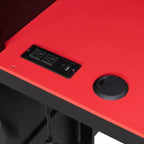 Letto a soppalco da gaming Full Size con mensole, scrivania e luce
