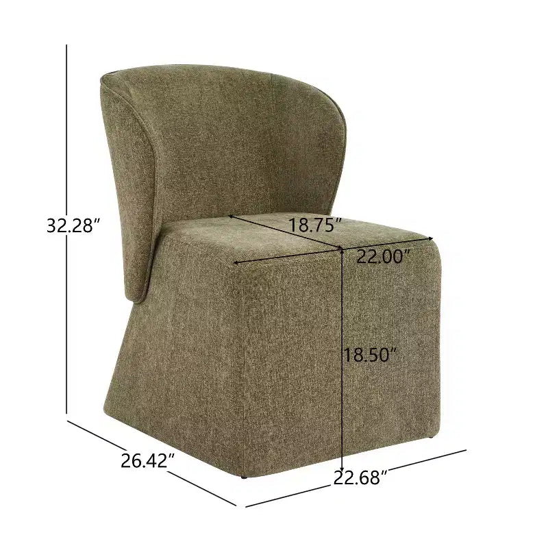 Set da pranzo Yutthana Modern 7 pezzi in legno e metallo con sedie imbottite