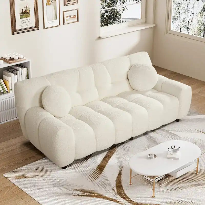 2-Seat Cloud Deep Seat Sofa Couch for Living Room, Bedroom