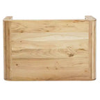 Royal Hampton Coffee Table Handcrafted Natural Acacia Wood Rectangular Curved Waterfall Top, 36 Inch