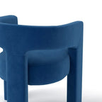 Chaise de salle à manger SEYNAR Modern Glam en velours, chaise d'appoint à dossier ouvert, lot de 6
