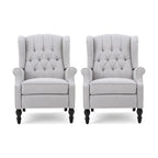 Fauteuils inclinables en tissu touffeté Walter (lot de 2) par Christopher Knight Home