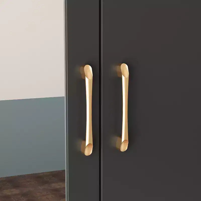 2-Door Armoire with Mirror, Hanging Rod and 2 Drawers