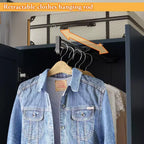2-Door Armoire with Mirror, Hanging Rod and 2 Drawers