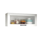 Kitchen White Wood Wall-Mounted Storage China Cabinets