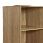 Armoire de rangement Whisen sans portes en bois avec étagères et 3 tiroirs - Naturel