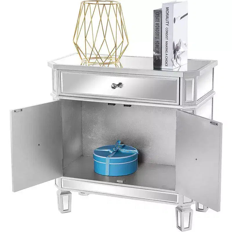 27.56 Mirrored Dresser with 1 Drawer and 2 Doors