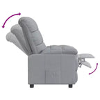 Recliner Chair with Adjustable Backrest and Footrest, Modern Lounge Chair Thick Padded Seat for Living Room & Bedroom