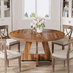47 Inch Round Dining Table for 4 people