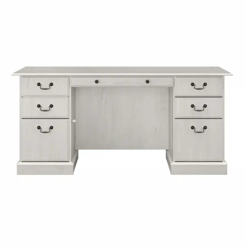 Bush Furniture Saratoga Executive Desk with Drawers and Storage