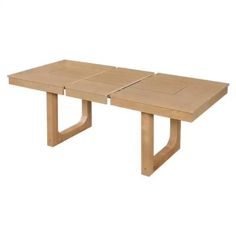Merax 7-Piece Extendable Dining Table Set with 6 Upholstered Seat Chairs