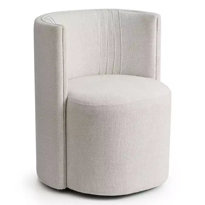 Lot de 4 chaises de salle à manger modernes pivotantes, chaises sans accoudoirs rembourrées en tissu texturé avec dossier incurvé pour salle à manger ou cuisine - Panipeachy
