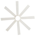65 Inch 8-Blade Black LED Ceiling Fan with Light and Remote