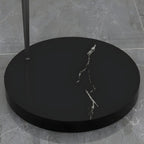 Black Adjustable Dome Shade Arc Metal Floor Lamp