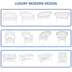 Wicker Patio 4-piece Conversation Set