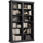 74.5 High Bookshelf With 2 Rows of Storage Space, 6-Layer Double-Width Bookshelf, Spacious Freestanding Bookcase for Living Room, Office, Library