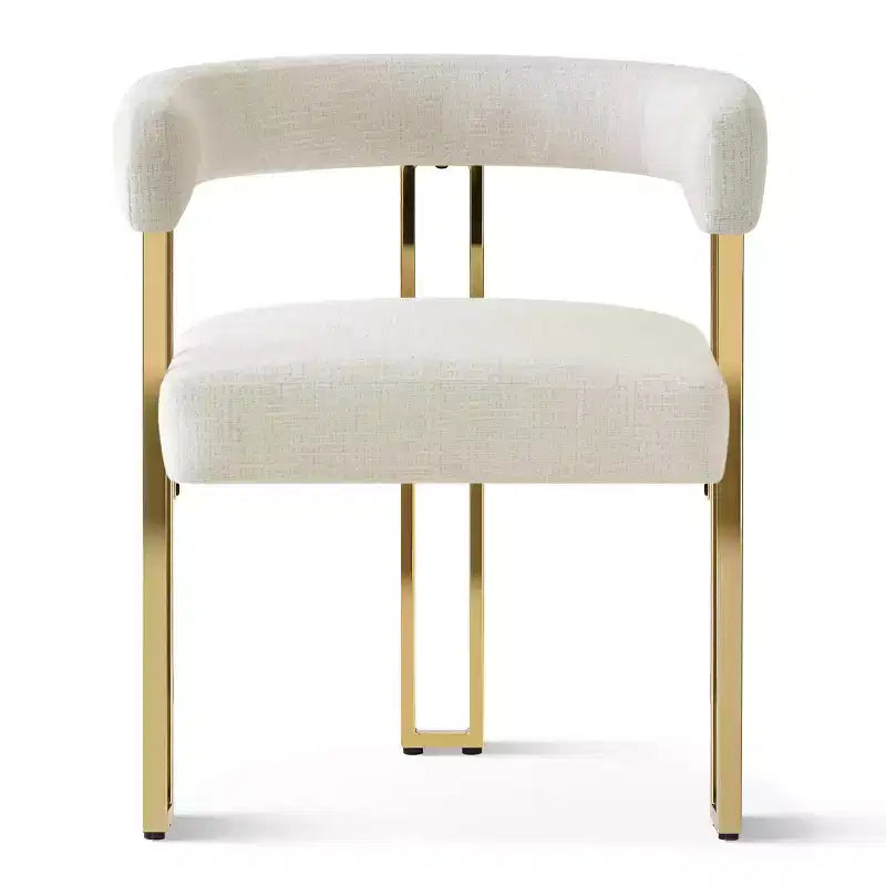 3-in-1 Oval Extendable Dining Table Set with 6 Chenille Upholstered Chairs Featuring Gold Metal Legs, Versatile Dining Furniture-Panipeachy
