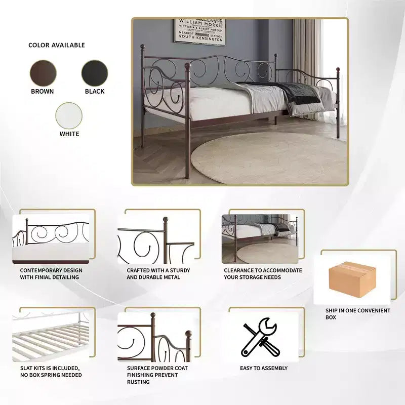 ChaletPosh Metal Daybed