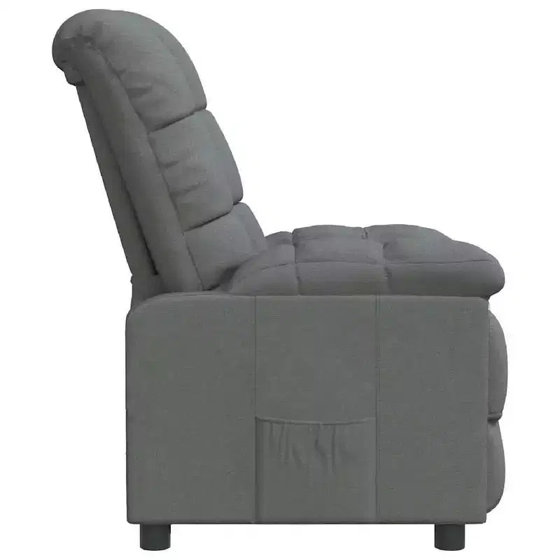 Recliner Chair with Adjustable Backrest and Footrest, Modern Lounge Chair Thick Padded Seat for Living Room & Bedroom