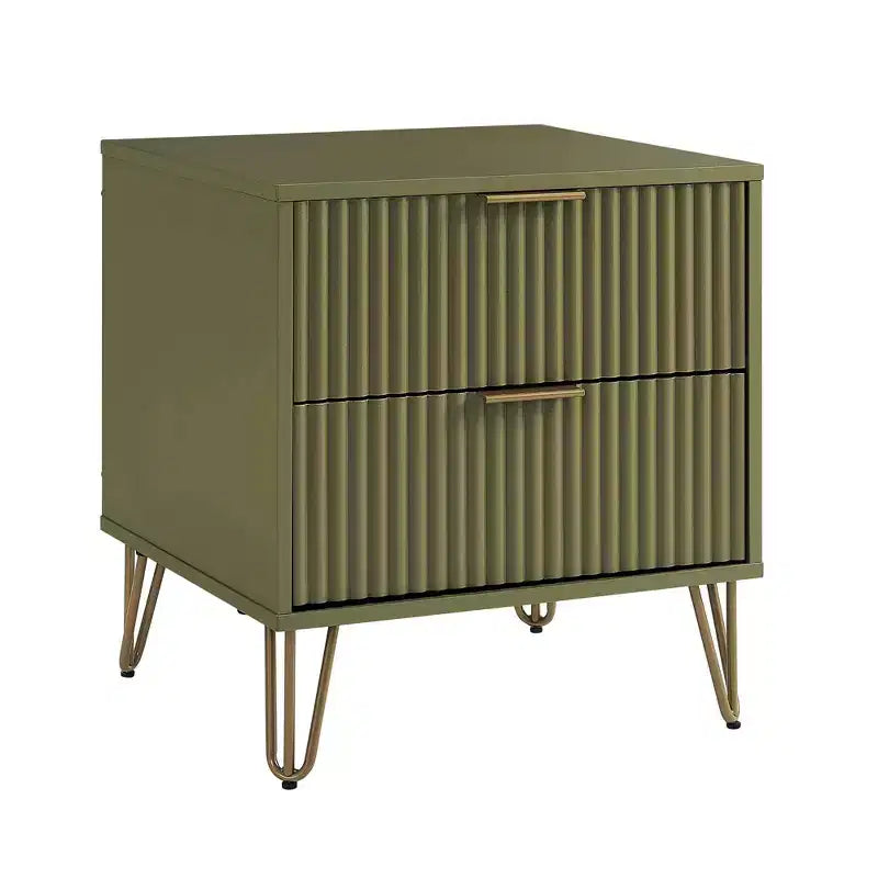 Dumbo 2 Drawer Nightstands Olive Green