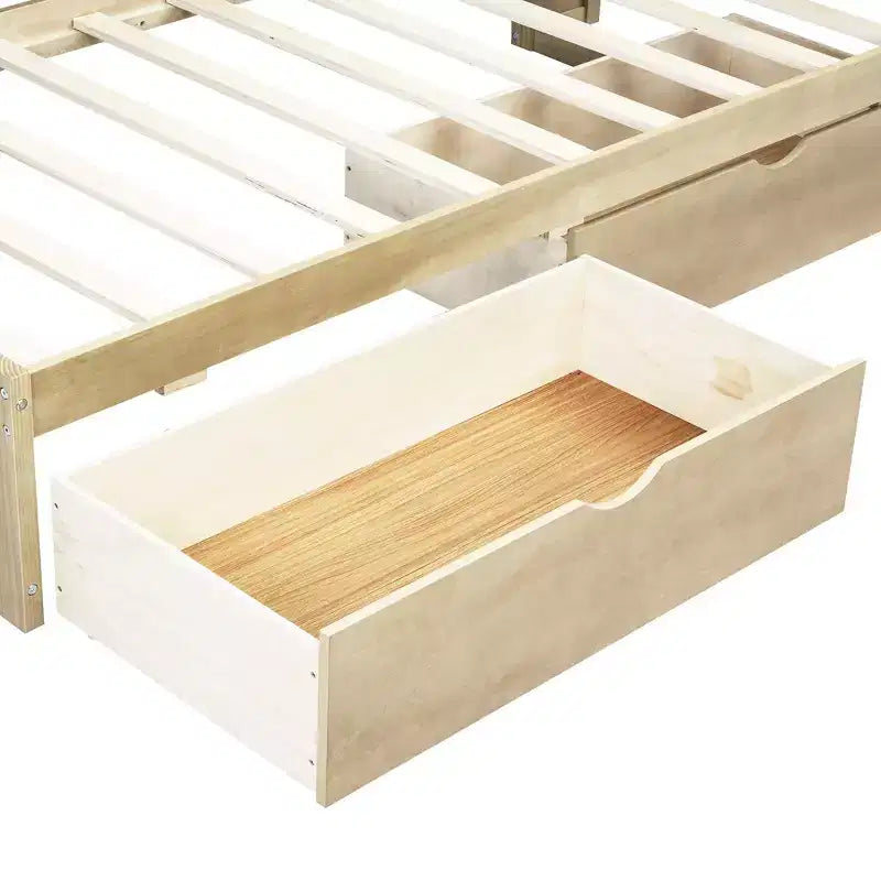 White / Wood Twin Size Daybed with Storage Drawers, Cabinets & USB Ports 窶・1 Person
