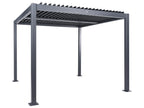 Gazebo Metallo 296 cm 296 cm Nero