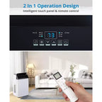 14000 BTU Portable Air Conditioner 3-In-1 AC Unit for Rooms Up to 750 Sq Ft with Dehumidifier