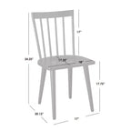Set da pranzo allungabile Edmonton Farmhouse 7 pz con sedie in legno massello nero opaco