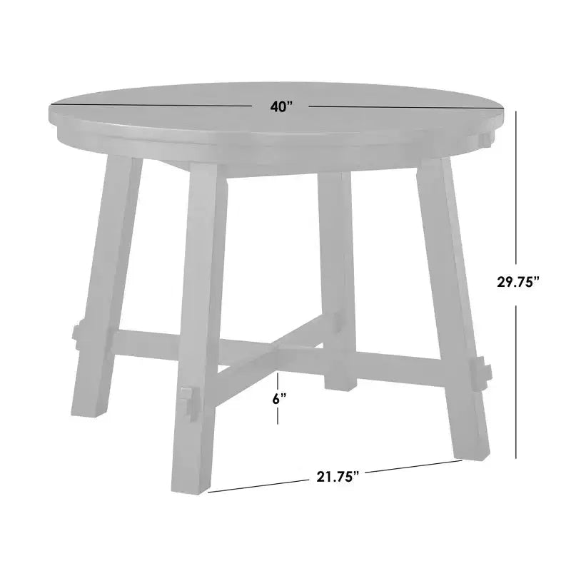 Set da pranzo allungabile Edmonton Farmhouse 7 pz con sedie in legno massello nero opaco