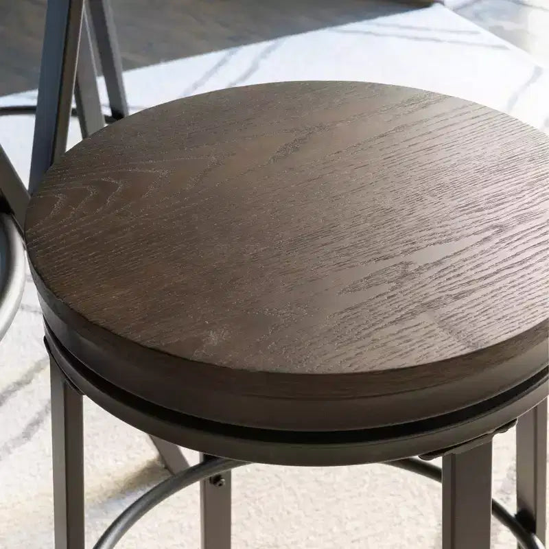 Set da pranzo rotondo Galway 5 pezzi antracite