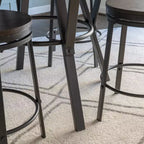 Set da pranzo rotondo Galway 5 pezzi antracite