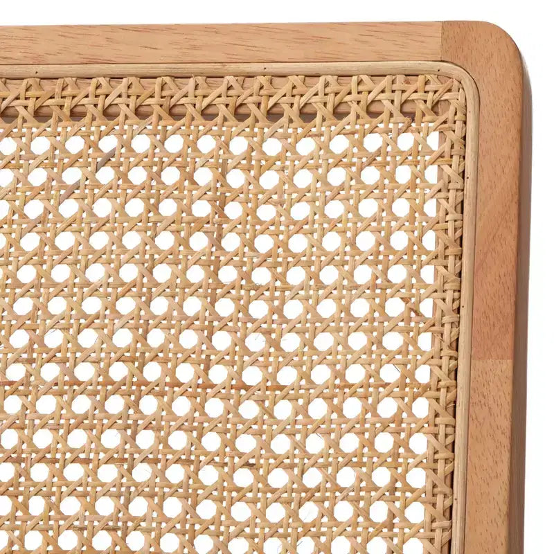 Set da pranzo Newington da 6 pezzi in rovere chiaro/beige con panca