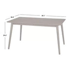 Set da pranzo Newington da 6 pezzi in rovere chiaro/beige con panca