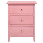 Daniel 3-drawer Transitional Wooden Nightstand