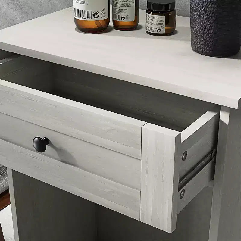 Meuble Poubelle Homcom avec Tiroir Meuble de Tri Sélectif Débout Support de Poubelle Cuisine
