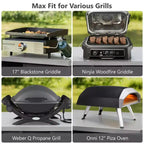 78.3-Inch Outdoor Kitchen Island with Stainless Steel Countertop, Foldable BBQ Station, and Storage Cabinets, Black