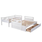 Whisen Twin over Full Bunk Bed with 2-Storage Drawers