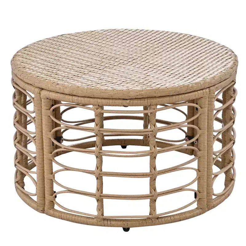 Whisen Weather-Resistant Rattan Outdoor Sectional Sofa Set Patio Couch Set with Thick Cushions and Pillows, Freely Combined Conversation Sets