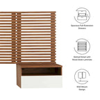 Render Wall Mount King Headboard and Modern Nightstands