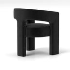 Chaise de salle à manger SEYNAR Modern Glam en velours, chaise d'appoint à dossier ouvert, lot de 6